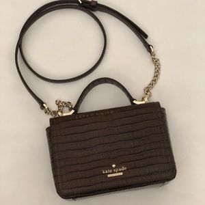Kate Spade Croc Embossed Mini Crossbody